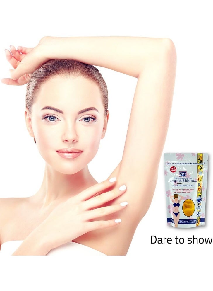 YOKO Whitening Spa Salt For Armpit and Bikini Area (220g, White) - Image 4