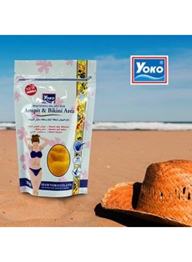 YOKO Whitening Spa Salt For Armpit and Bikini Area (220g, White) - Image 5