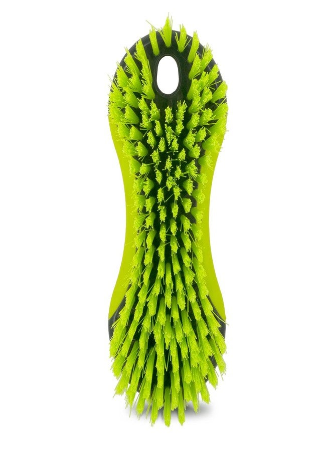 Pine Sol Pine-Sol Heavy Duty Scrub Brush - Multipurpose Cleaning Tool for Floors, Tubs, Sinks | Soft Comfort Grip with Flexible Stiff Bristles, Yellow, Green - Image 3