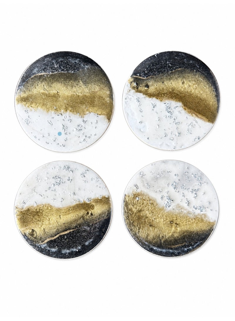 Sahaj Decor- Round Resin Marble Coasters - Image 3