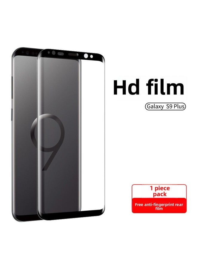 For Samsung Note8 Tempered Film S8 Plus Mobile Phone Film Note9 Full Screen Cover S9 Curved Screen Glass High-Colour:Samsung S9+ [1 Piece - Hd Version Curved Screen Diamond Tempered Film] Comes With Back Film-Size:Samsung Other Models  - Image 1
