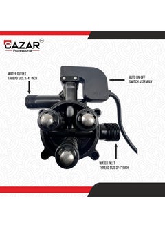 CAZAR CAZAR Rectangular Car WasherPressure Washer Head Assembly Set with AutoCut Off Switch for Pressure Washer Machine Suitable for Machine Having Rectangular HeadPump Assembly5X5cm  - Image 3