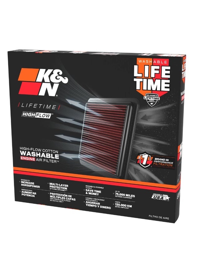 K&N 33-3080 High Performance Engine Air Filter - Image 5