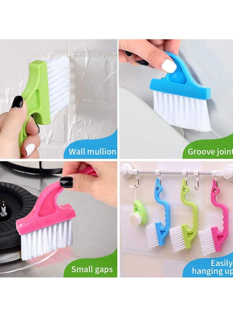 SYOSI 5PCS Cleaning Tools for Window Groove Gap KASTWAVE 4PCS Window Door Sliding Track Cleaning Brush 1PCS Dustpan Cleaning Brushes BHome Kitchen Cleaning Brush Tool  - Image 2