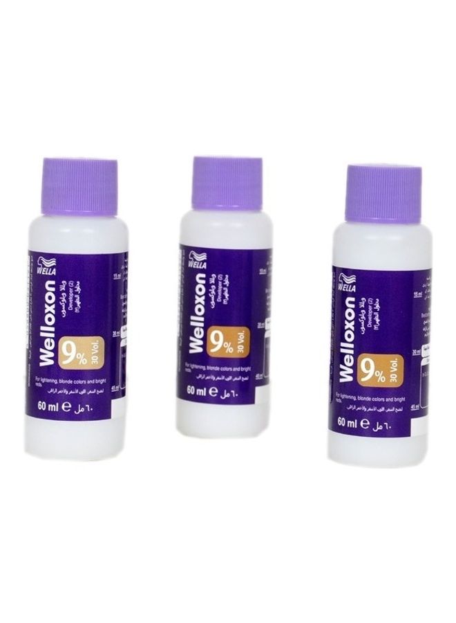 WELLA 3-Piece Set Welloxon Color 9% 30 Volume Blonde 60x3ml - Image 2