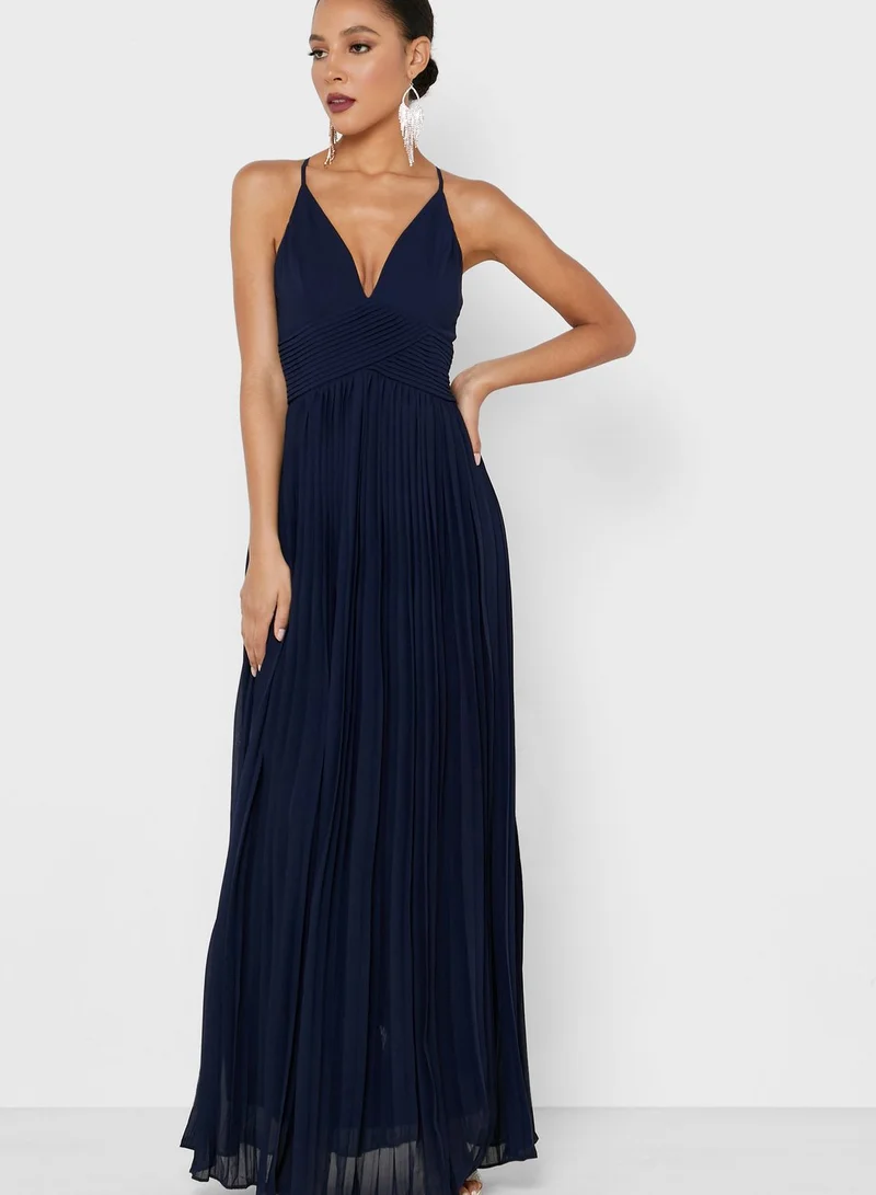 Soieblu Cami Strap Plisse Dress