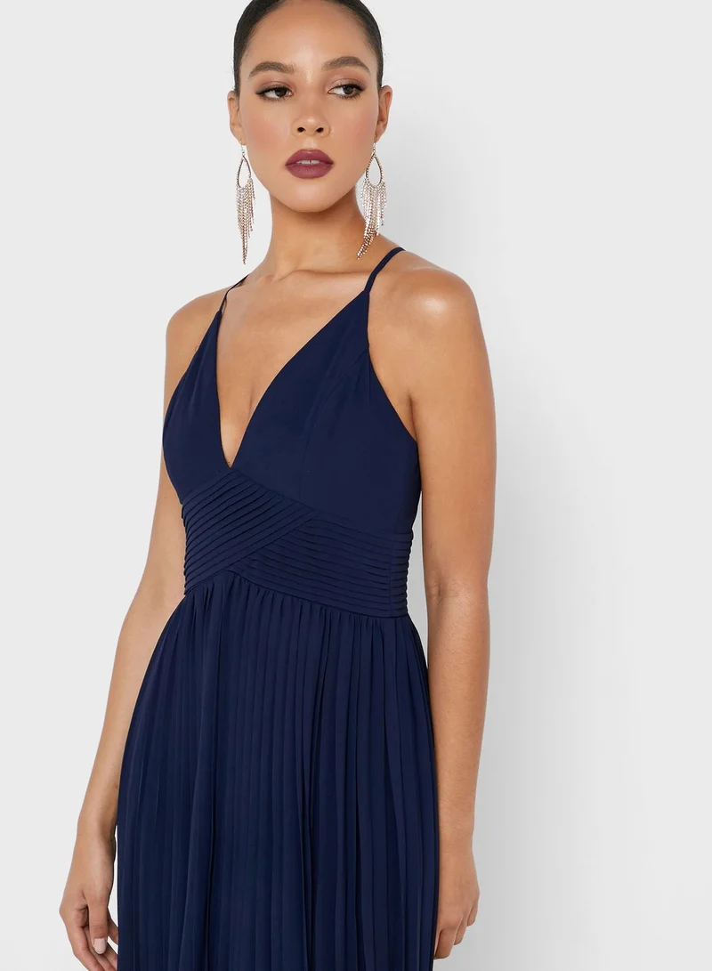 Soieblu Cami Strap Plisse Dress