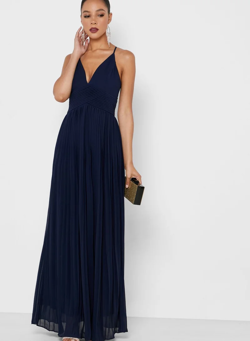 Soieblu Cami Strap Plisse Dress