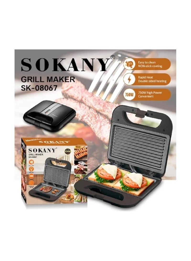 سوكاني صانعة الساندويتشات سوكاني 750 واط SK-08067 - Image 2