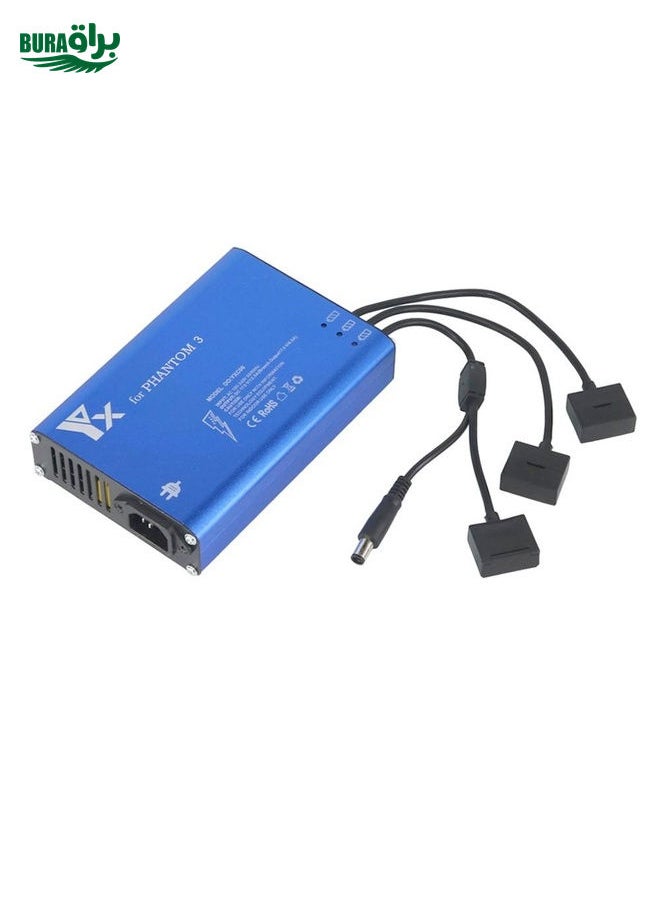 BURAQ 4 in 1 Parallel Power Hub Intelligent Battery Controller Charger for DJI Phantom 3 Standard SE FPV Drone, Plug Type:EU Plug  - Image 2