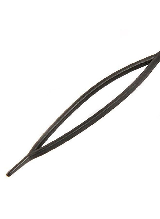 esowemsn 1Set(2pcs) Black Plastic Magic Hair Braid Ponytail Maker Clip Tool Simple Diy Hair Style Accessories Styling  - Image 4