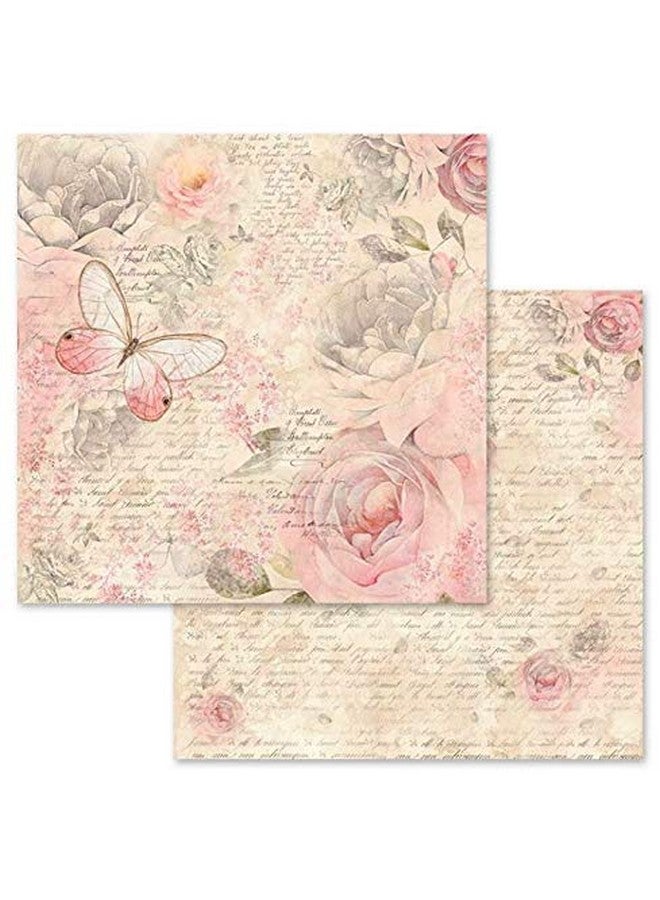STAMPERIA Intl Doublesided Paper Padshabby Rose 30.5 X 30.5 (12 X 12) Multicoloured - Image 4