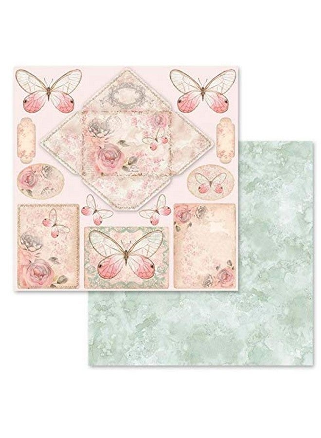 STAMPERIA Intl Doublesided Paper Padshabby Rose 30.5 X 30.5 (12 X 12) Multicoloured - Image 5