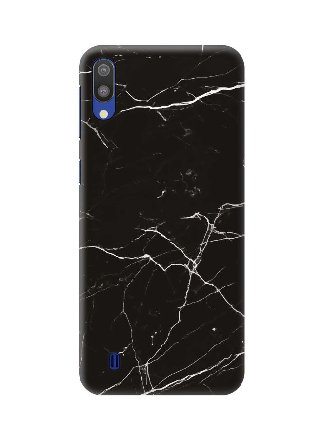 NIBEMINENT Snap Basic Series Marble Printed Case Cover For Samsung Galaxy M10 Black/White - Image 1