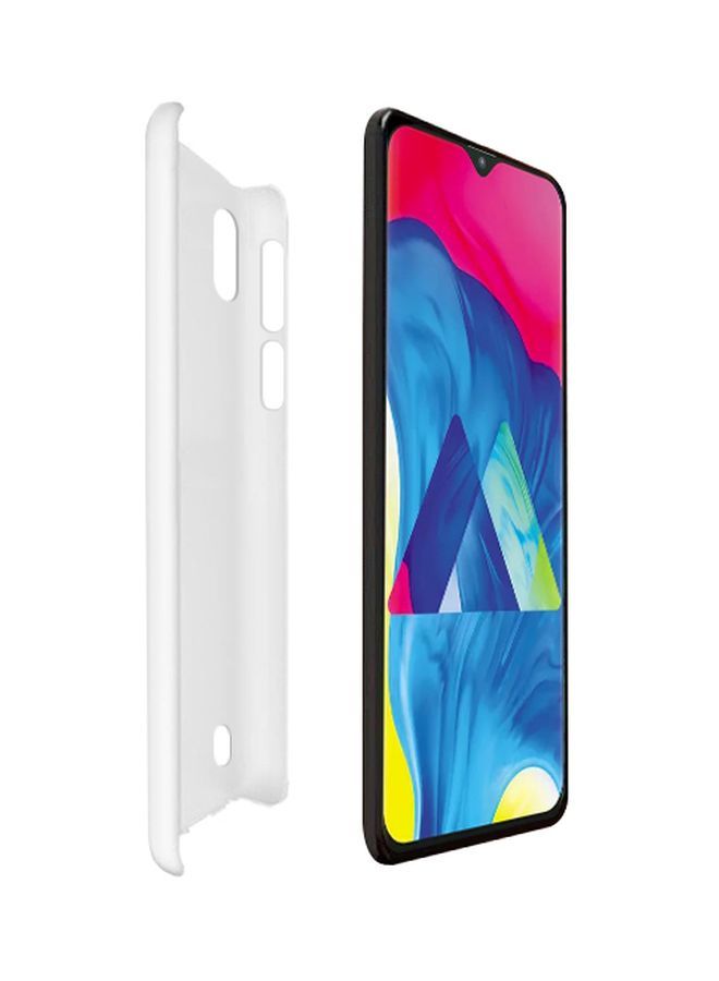 NIBEMINENT Snap Basic Series Marble Printed Case Cover For Samsung Galaxy M10 Black/White - Image 2