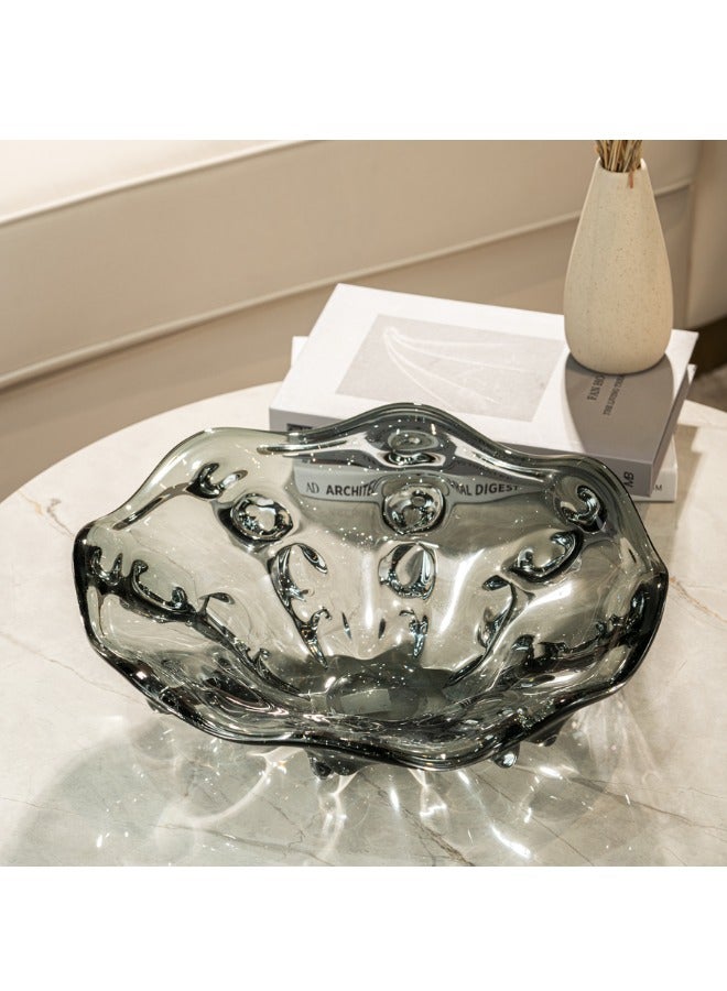 MAAC HOME MAAC Home Trendy Gray Décor Plate: Special-shaped Accent for Stylish Interiors  Modern Abstract Stylish Showpiece Tabletop Sculpture for Living room, Room, Office Shelf Decor - Image 2