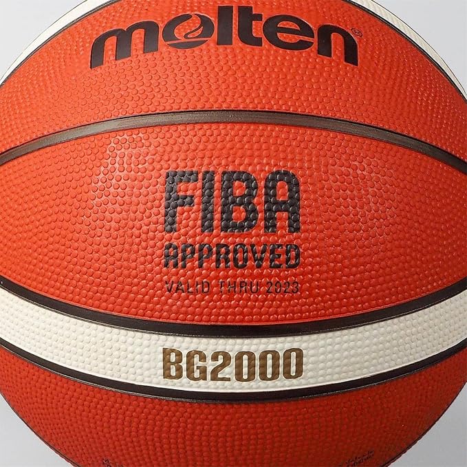 molten BG-Series Leather Basketball, FIBA Approved - BG2000, Size 6, B6G2000 - Image 4