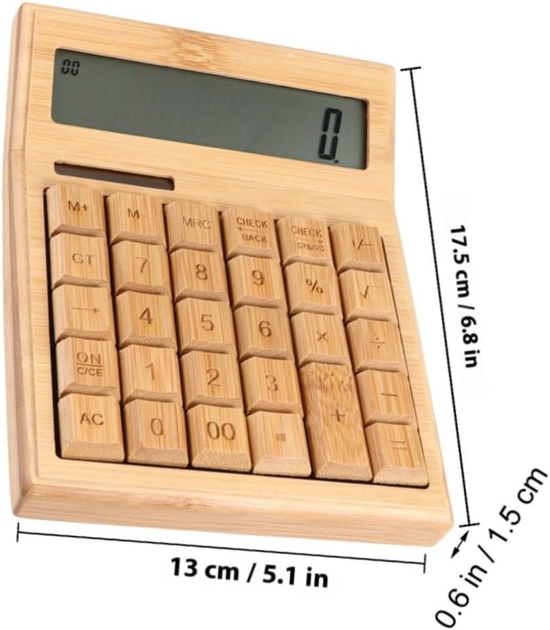 Portable Solar Calculator 29-Key Electronic Desk Calculator with Tilted Display for Office and School Use - Image 2
