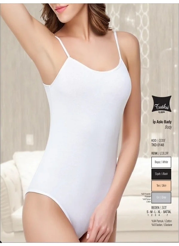 Tutku Passion Women's Rope Strap Bodysuit 6 Pieces