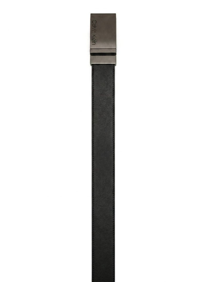 Calvin Klein Jeans Calvin Klein Men's Reversible Belt – Black & Brown Leather with Premium Gunmetal Buckle - Image 3