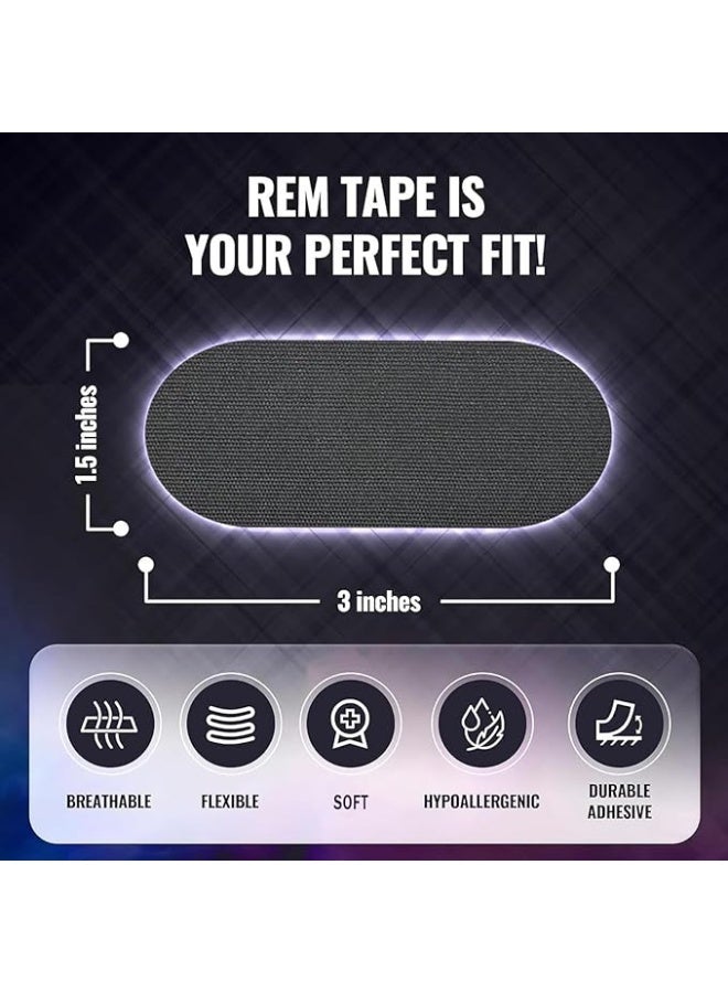 Arabayt Black 100 piece sleep patch, mouth sleep patch, designed specifically for lip contact, made of pure cotton material, anti snoring mouth patch, effectively relieves snoring and improves sleep quality - Image 5