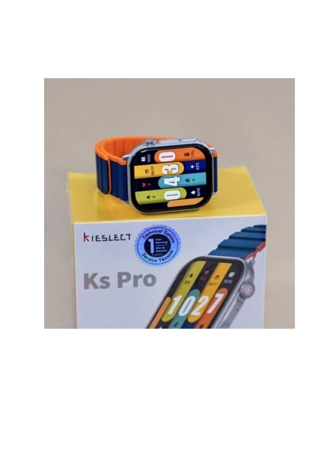 KIESLECT - Kieslect KS Pro 2.01 inch Smart Watch Make and Receive Calls and Track Your Fitness Features a screen and stable Bluetooth 5.2 connection Battery: 300 mAh Waterproof Sports modes: 100 - Image 1