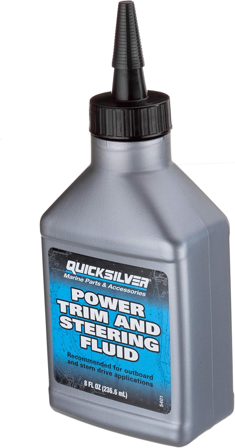 Quicksilver 858074Q01 Power Trim and Steering Fluid - 8 Ounce Bottle - Image 3