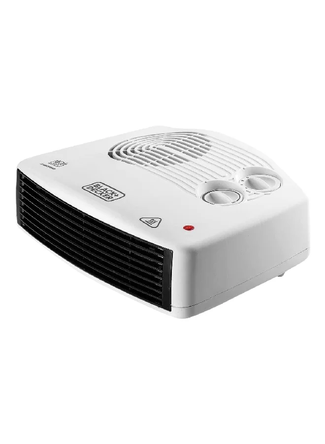 BLACK+DECKER 2400W Horizontal Fan Heater White and Black 31.8 x 24.8 x 12 cm HX230T-B5