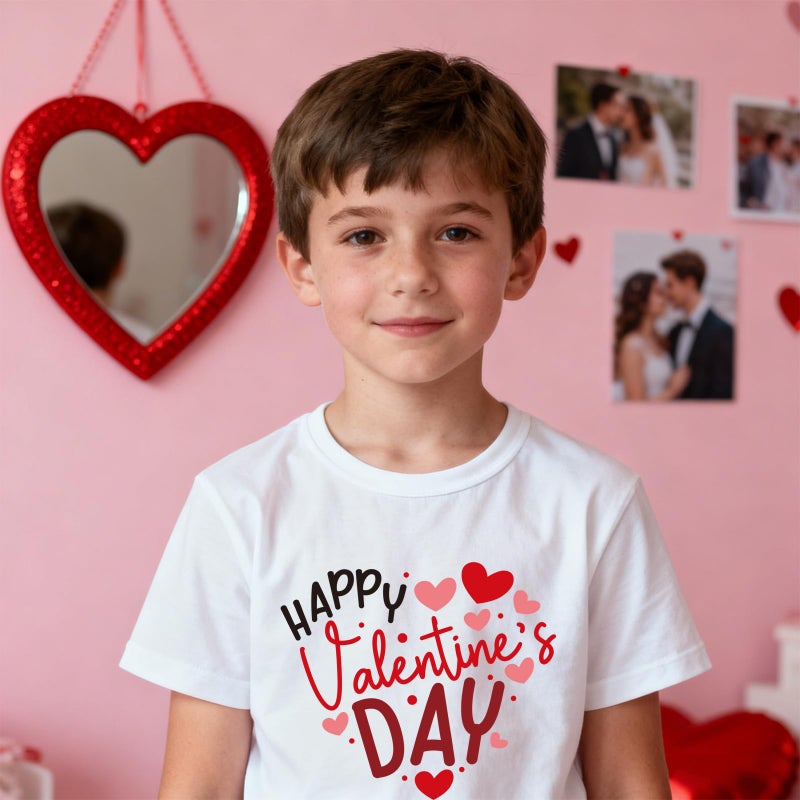 Shejdgart Dtf Transfers Ready to Press - 20 Pcs Valentines Day Iron on Patches for T-Shirts, Love Heart Iron on Stickers Cute Heat Transfer Vinyl Decals for DIY Fabric Clothes Decor - Image 4