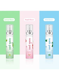 HaLunhi Oral spray, fruit juice flavored advanced purifying oral spray, remove bad breath, regulate oral health (three flavors, Peach, Lime, Peach Mint)  - Image 1