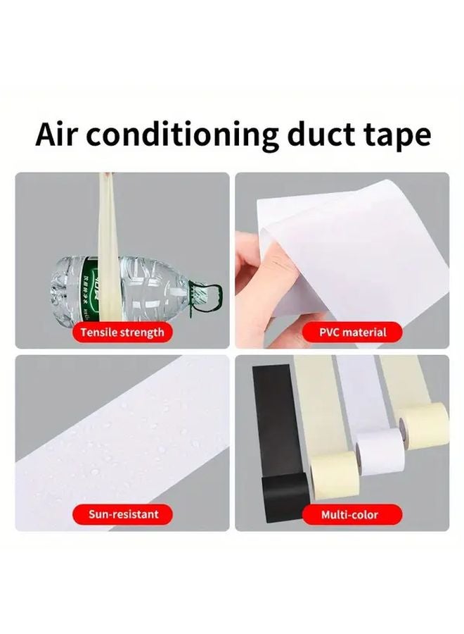 Heavy Duty UV Resistant Waterproof Tape Yellow 2pcs For AC Pipes HVAC Plumbing Outdoor - Image 4