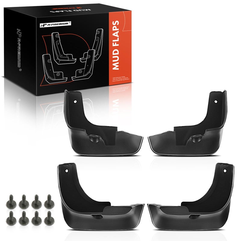 APremium Set of 4PCS Mud Flaps Splash Guards Mudguards Mudflaps with Hardware Kits Accessory Compatible with Toyota Avalon 20072012 Sedan Not fit Limited Front and Rear Driver Passenger Sides