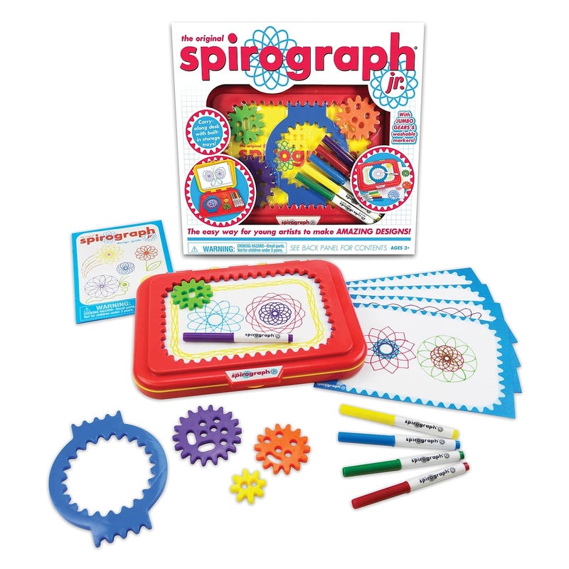 Spirograph Jr. — Jumbo Sized Gears Classic Retro Toy For Spiral Drawing Art Design Toy Kit for Smaller Hands — For Kids Ages 3 and Up - Image 1