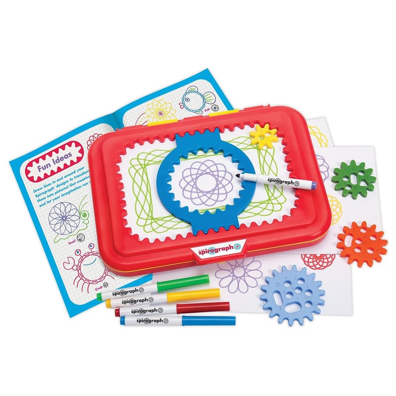 Spirograph Jr. — Jumbo Sized Gears Classic Retro Toy For Spiral Drawing Art Design Toy Kit for Smaller Hands — For Kids Ages 3 and Up - Image 2