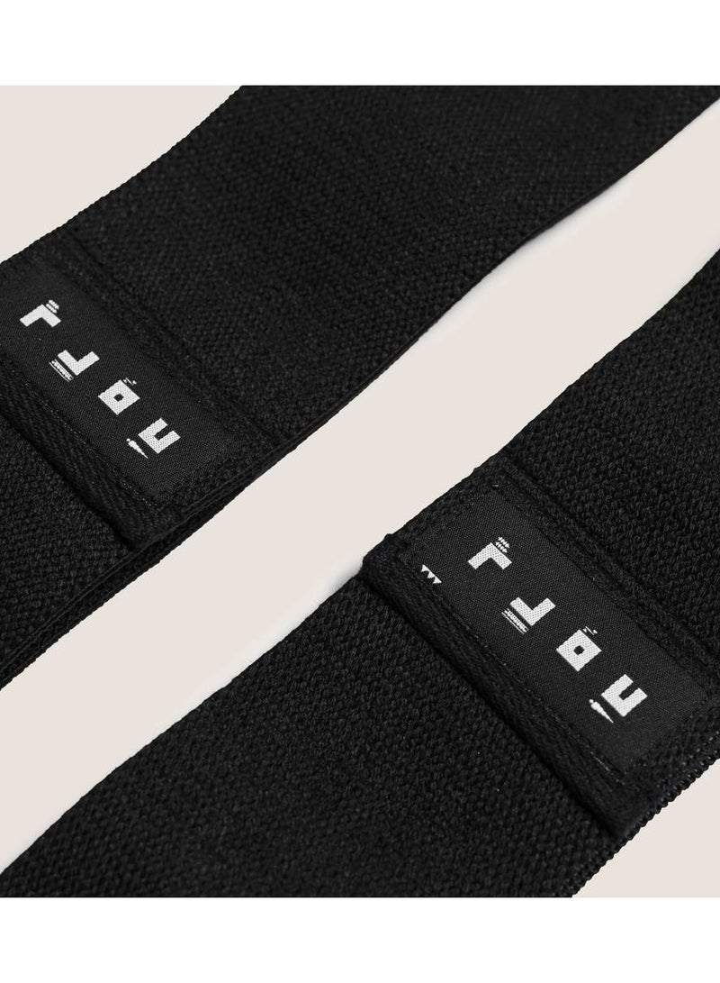 تمدد أشرطة مقاومة من القماش من - مجموعة من 3 مستويات (خفيف، متوسط، ثقيل) | أشرطة تمارين مقاومة متينة لليوغا، البيلايتس، تدريب القوة، والتمارين المنزلية | معدات لياقة بدنية | تشمل حقيبة تخزين - Image 4