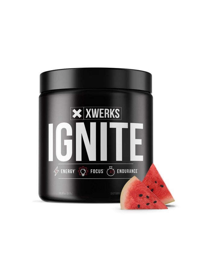 Xwerks Ignite Watermelon Pre Workout Powder - Best Natural Keto Pre-Workout For Women And Men With Explosive Energy - Gluten Free Preworkout Blend For Endurance Stamina - 150 Mg Caffeine 30 Servings - Image 1