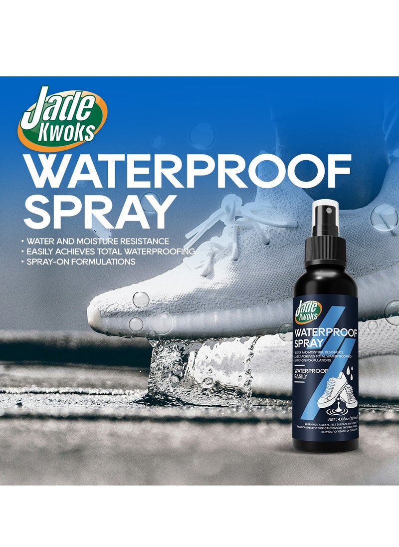 JADE KWOKS Waterproof Spray Long Lasting High Performance Universal Shoes Dirt Protector Spray 120ml  - Image 2