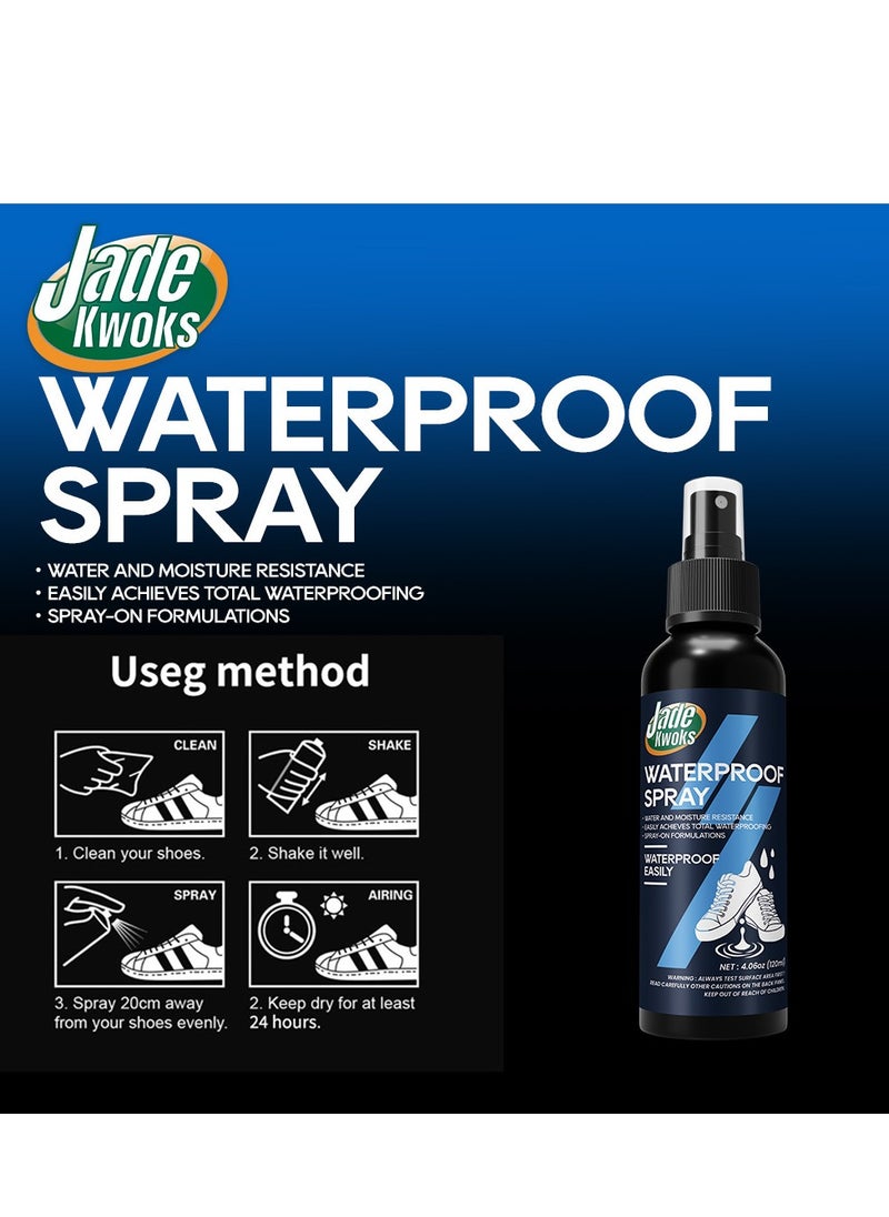 JADE KWOKS Waterproof Spray Long Lasting High Performance Universal Shoes Dirt Protector Spray 120ml  - Image 5