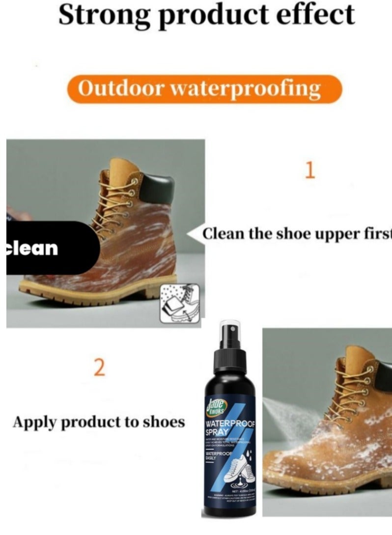 Waterproof Spray Long Lasting High Performance Universal Shoes Dirt Protector Spray 120ml