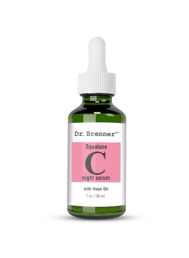 Dr Brenner Vitamin C Serum Tetrahexyldecyl Ascorbate Night Oil Treatment With Squalane and Pure Rose Oil for Firmer Glowing Skin by Dr Brenner 1 oz - Image 1