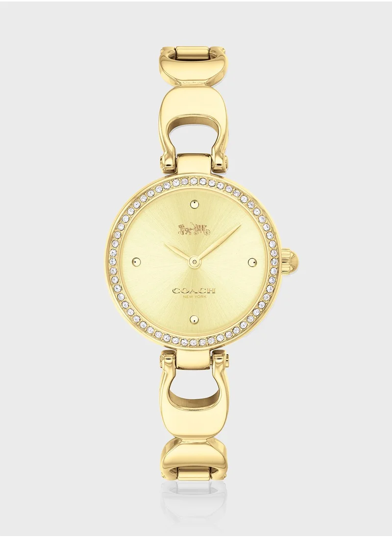 COACH Steel Strap Analog Watch