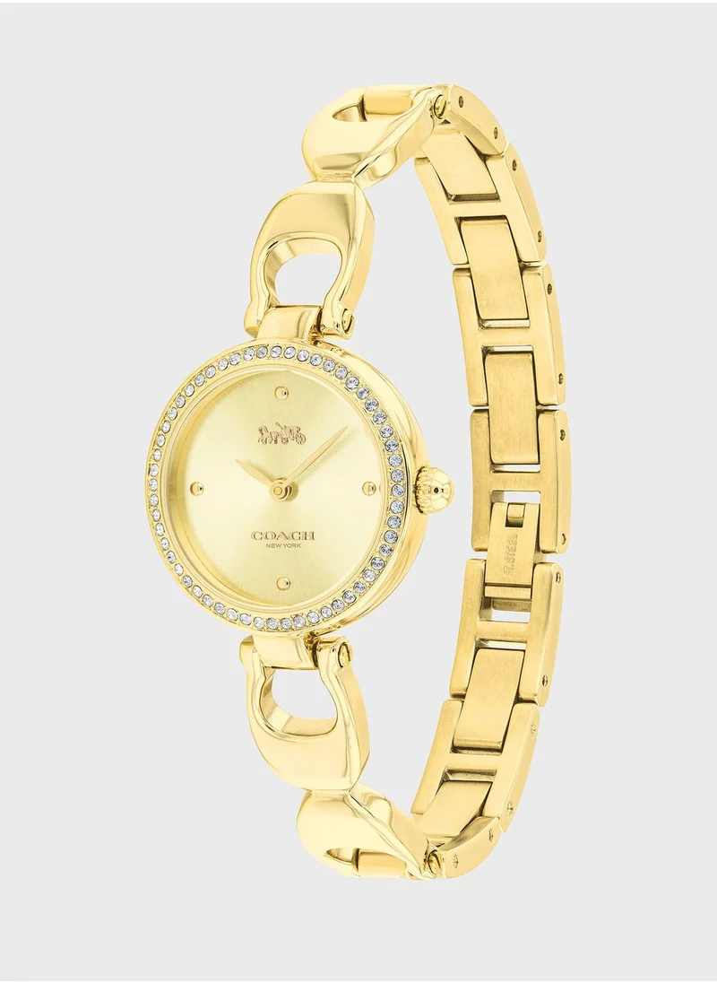 COACH Steel Strap Analog Watch