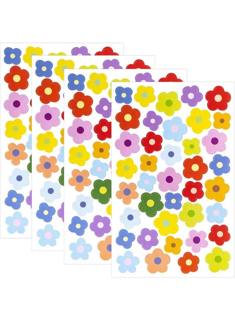 SOLARAE 100 Sheets Small Flower Laptop Stickers, Mini Flower Stickers for Scrapbooking, for Water Bottle, Tiny Boho Flower Stickers Self-Adhesive Flower Decal Vinyl Flower Pastel Stickers Aesthetic - Image 1