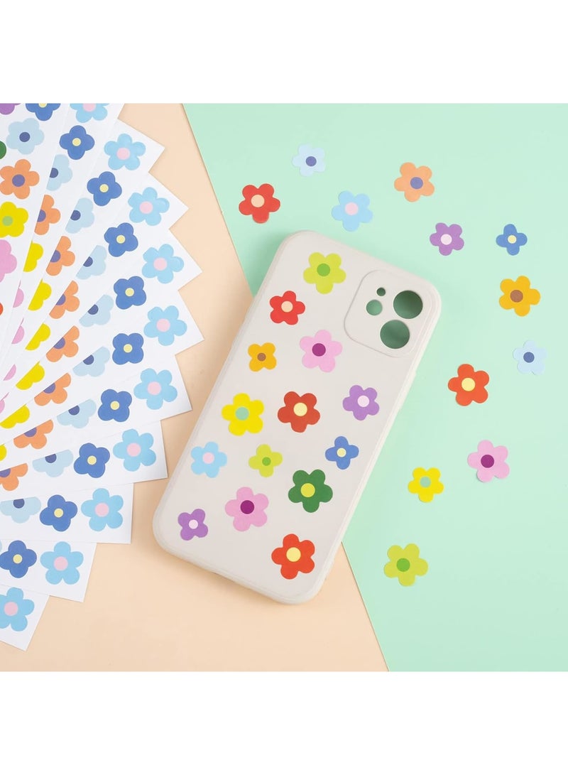 SOLARAE 100 Sheets Small Flower Laptop Stickers, Mini Flower Stickers for Scrapbooking, for Water Bottle, Tiny Boho Flower Stickers Self-Adhesive Flower Decal Vinyl Flower Pastel Stickers Aesthetic - Image 2