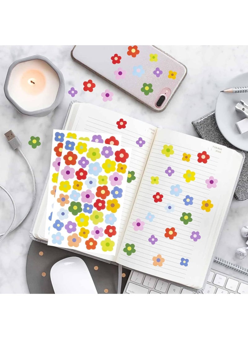 SOLARAE 100 Sheets Small Flower Laptop Stickers, Mini Flower Stickers for Scrapbooking, for Water Bottle, Tiny Boho Flower Stickers Self-Adhesive Flower Decal Vinyl Flower Pastel Stickers Aesthetic - Image 5