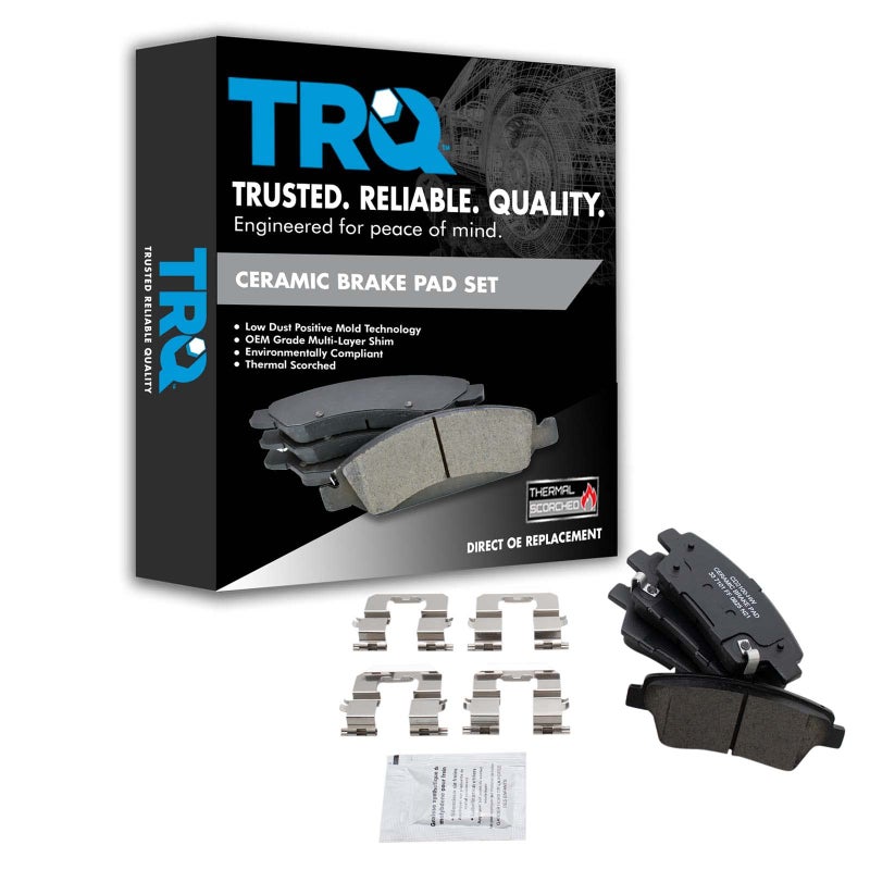 TRQ Rear Brake Pads Ceramic Compatible with 20182020 Genesis G80