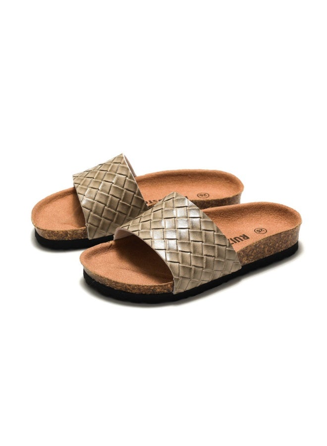 NIBEMINENT Slippers Summer Girl Boy Shoes Child Shoes Casual Cork Non-slip Comfortable Flat Bottom Kid Slippers Students Beach Shoes  - Image 2