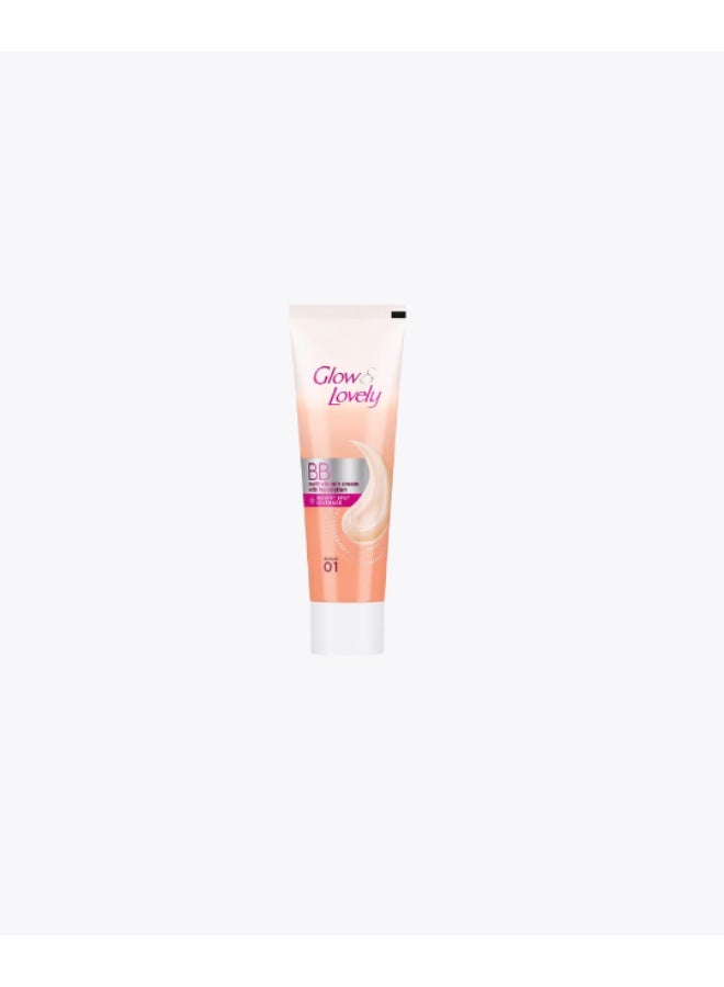 Fair & Lovely كريم فير آند لوفلي جلو آند لوفلي بي بي متعدد الفيتامينات مع الأساس | كريم أساس مات كامل التغطية + كريم تفتيح، 18 جرام - Image 3