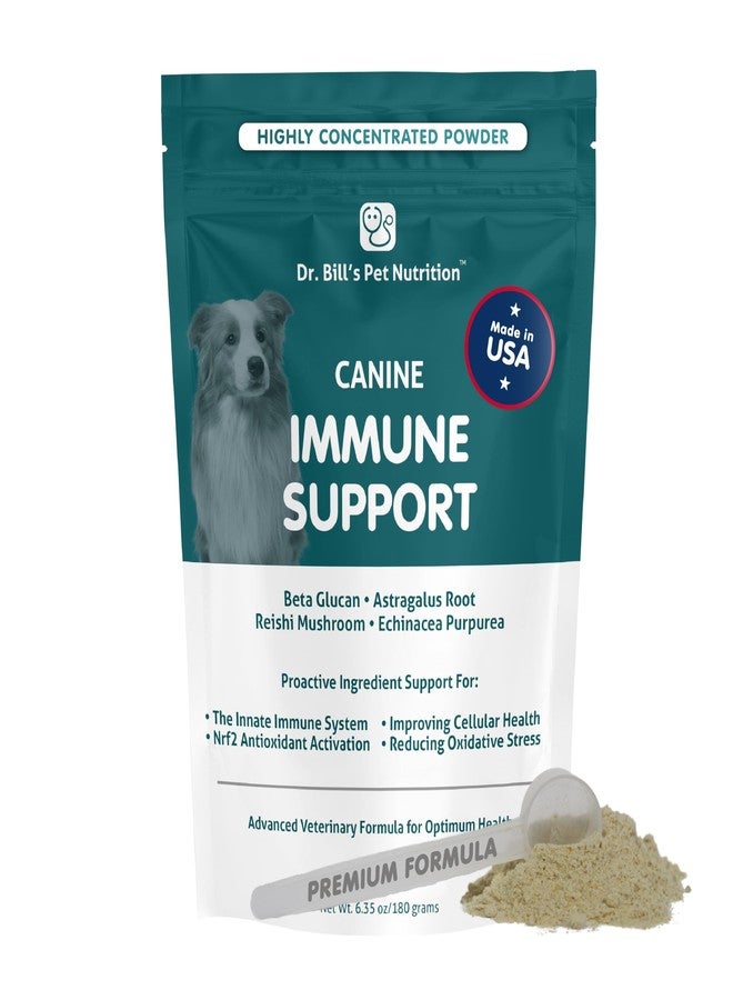 Dr. Bill's Dr. Bill’s Canine Immune Support | Boosts Dog Immunity and Health with Colostrum, Beta Glucan, Turkey Tail Mushroom, Zinc & Vitamin C | Powder Supplement for Dogs of All Ages - Image 1