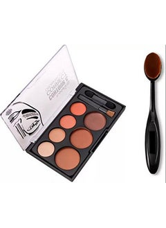adbeni Contouring And Highlighting With Oval Brush (Set Of 2)  - Image 2